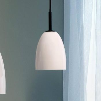 Dyberg Larsen Jazz függőlámpa opál/fekete 12 cm kép