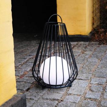Dyberg Larsen LED-es újratölthető asztali lámpa Evesham, magasság 48 cm kép