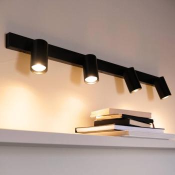 Dyberg Larsen mennyezeti spotlámpa Modern, fekete, hossza 95 cm kép