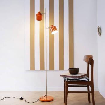 Dyberg Larsen Ocean állólámpa, narancssárga, magasság 160 cm, fém kép
