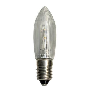 E10 0,2W 10-55V LED tartalék izzó 3db gyertyaforma kép
