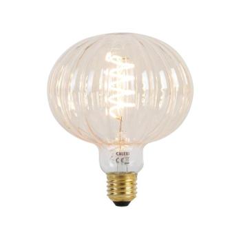 E27 szabályozható LED izzó G125 borostyán 4W 200lm 2000K kép