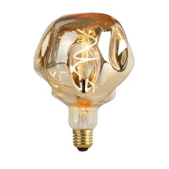 E27 szabályozható LED izzó G125 Tükör Arany 4W 75lm 1800K kép