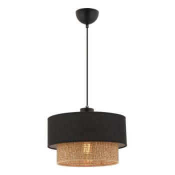  ECHO kábeles függőlámpa 1xE27/60W/230V fekete/barna  kép