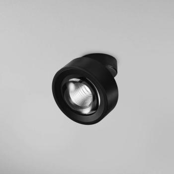 Egger DLS LED reflektor Clippo Optic, fekete/fekete, Ø12cm, DTW kép