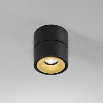 Egger DLS mennyezeti spot Clippo, dim-to-warm, fekete/arany kép