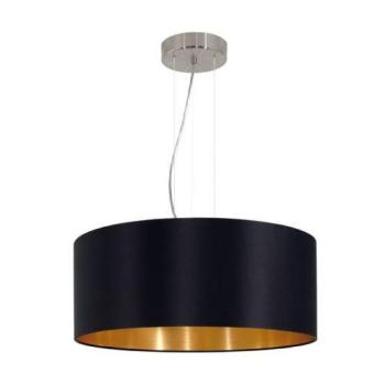 EGLO , 31605 , MASERLO , függeszték , E27 , 3X60W , IP20 , fekete, arany kép
