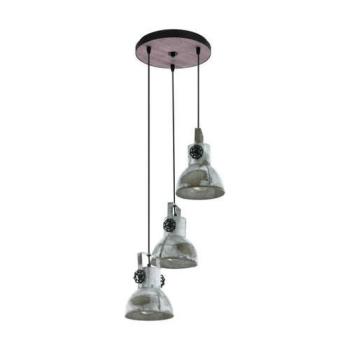 EGLO , 49647 , BARNSTAPLE , függeszték , E27 , 3X40W , IP20 , kopott hatású horganyzott kép