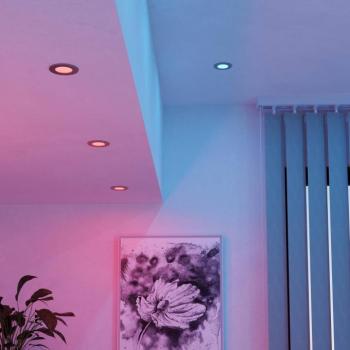 EGLO connect LED beépíthető lámpa Fueva 6-Z, szürke, 3 db-os készlet kép
