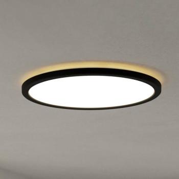 EGLO connect LED-es mennyezeti lámpa Rovito-Z, fekete, Ø 39 cm kép