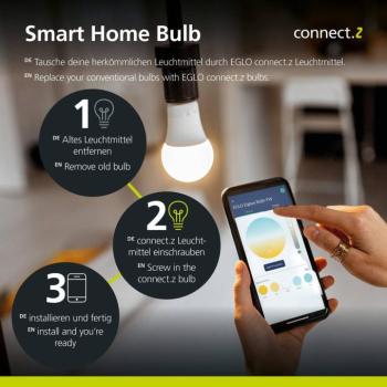 EGLO connect-z E27 A60 lámpa 5,5W 500 lumen 2200K kép