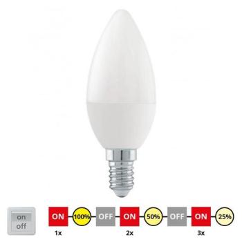 Eglo LED Dimmelhető izzó C37 E14/6W/230V 3000K  kép