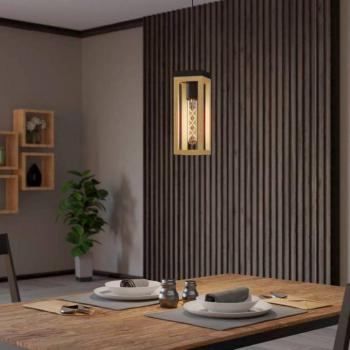 EGLO Nafferton fa függő világítás, 1 izzós kép