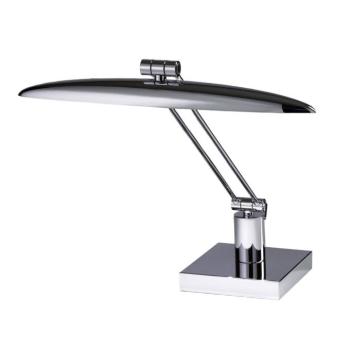 Elegáns Anabella LED-es asztali olvasólámpa, fényes króm kép