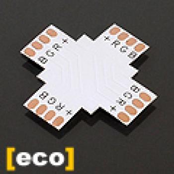 Elosztó elem , PCB , 10 mm--es RGB LED szalaghoz , L, T vagy X elosztáshoz kép