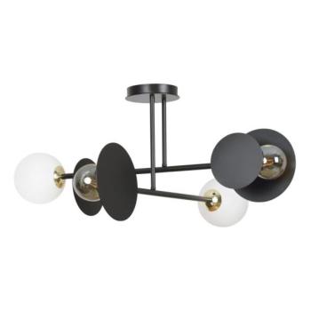EMIBIG Csillár rúdon MINERVA 2xE27/15W + 2xE14/10W/230V fekete  kép