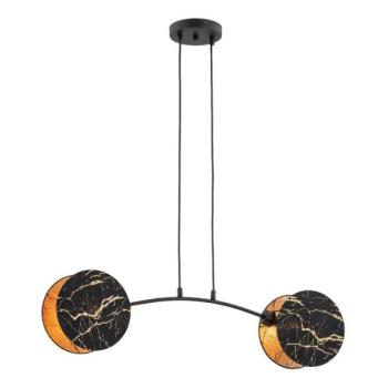EMIBIG Csillár zsinóron MOTIF 2xE27/15W/230V fekete/arany  kép