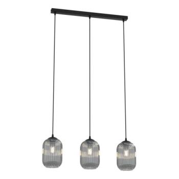 EMIBIG Csillár zsinóron VERDI 3xE27/15W/230V fekete/szürke  kép