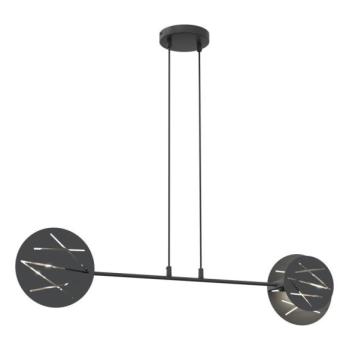 EMIBIG Csillár zsinóron XOTIC 2xE27/15W/230V fekete  kép