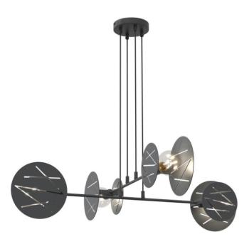 EMIBIG Csillár zsinóron XOTIC 4xE27/15W/230V fekete  kép