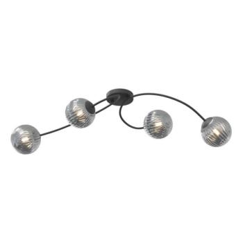 EMIBIG Felületre szerelhető csillár  VIBRA 4xE14/10W/230V fekete/szürke  kép