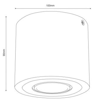 Envostar Ernest Downlight GU10 fa, kerek kép