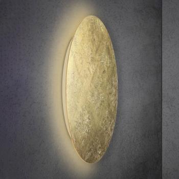 Escale Blade LED fali lámpa, arany levél, Ø 95 cm kép