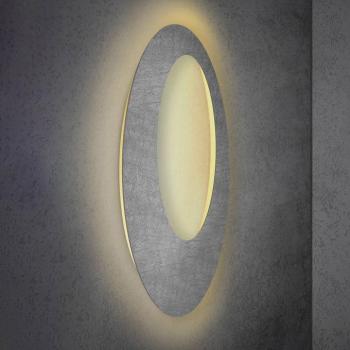 Escale Blade Open LED fali lámpa, beton, Ø 95 cm kép