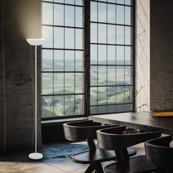 Estate LED-es újratölthető állólámpa, fehér, érintésvezérlésű kép