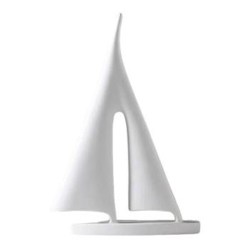Estilo Home Asztali dísz, 21 cm, gyanta, fehér  kép