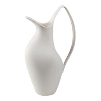 Estilo Home Fehér kerámia váza 33x17x19 cm  kép