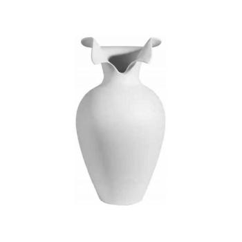 Estilo Home Fehér kerámiaváza 41,5x23 cm  kép