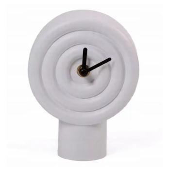 Estilo Home Kerámia asztali óra 16 cm 1xAA fehér  kép