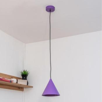  ETNA kábelen lógó függőlámpa 1xE27/15W/230V átm. 18,5 cm lila  kép