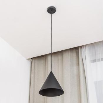  ETNA kábeles függőlámpa 1xE27/15W/230V, átm. 25 cm, fekete  kép