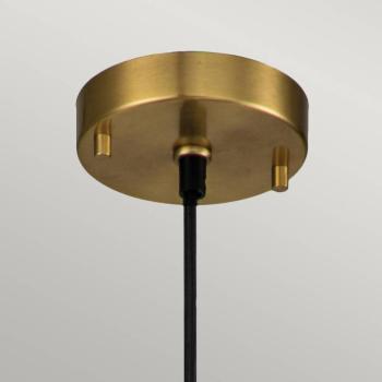 Etoile függőlámpa, 1fl Ø 13.3 cm sárgaréz antik kép