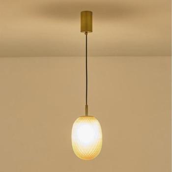 Eurolamp Csillár zsinóron 1xE14/25W/230V barna pr. 15 cm  kép