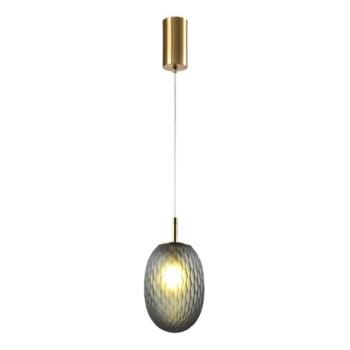 Eurolamp Csillár zsinóron 1xE14/25W/230V szürke átm. 15 cm  kép