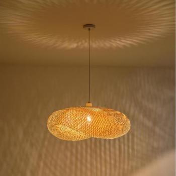 Eurolamp Csillár zsinóron 1xE27/40W/230V bambusz  kép