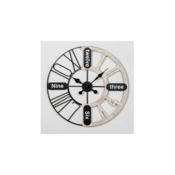 Eurolamp Falióra 1xAA átm. 60 cm fekete/fehér patina  kép