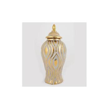 Eurolamp Kerámia tégely 42,6x18,8 cm arany/ezüst  kép