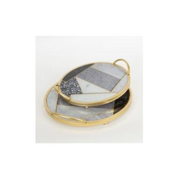 Eurolamp KÉSZLET 2x Dekoratív tálca átm. 35/30 cm arany  kép