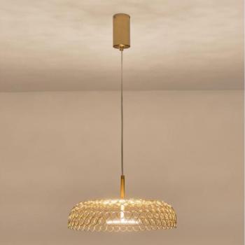 Eurolamp LED Csillár zsinóron LED/10W/230V 3000K arany átm. 35 cm  kép