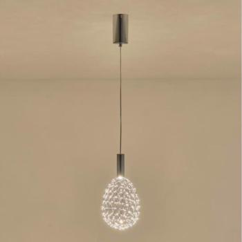 Eurolamp LED Csillár zsinóron LED/6,3W/230V 3000K fényezett króm átm. 14 cm  kép