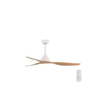 Eurolamp Mennyezeti látor átm. 132 cm bézs/fehér + távirányítás  kép