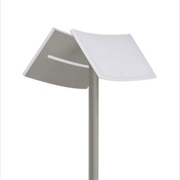 Evolo CCT LED állólámpa olvasólámpával, taupe színben kép