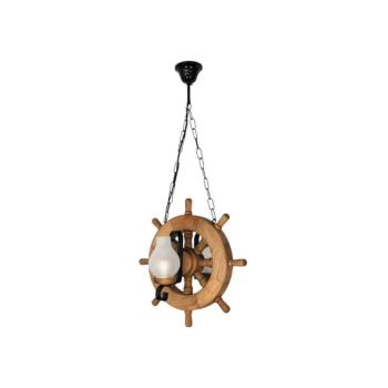 Exodus Lighting Srl Csillár láncon TIMONA 2xE14/40W/230V bükkfa  kép