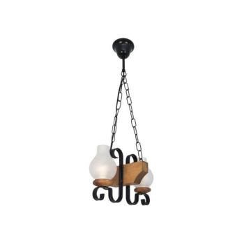 Exodus Lighting Srl Csillár láncon VELA 2xE14/40W/230V bükkfa  kép