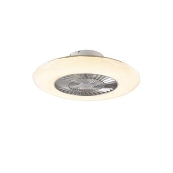 Ezüst színű mennyezeti ventilátor csillag effektussal 59cm LED-del, fényerőszabályzóval és távirányítóval - Clima kép