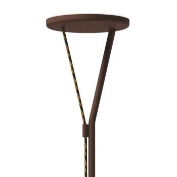 Fabbian LED állólámpa Rio, corten, dimmelhető, 3,000K, fém kép